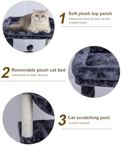 SYANDLVY Small Cat Tree for Indoor Cats, Activity Cat Tower for Kittens - Image 6