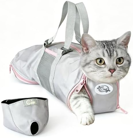 Cinf Cat Restraint Grooming Bag, Anti-Scratch Tool for Nail Trimming by Cinf