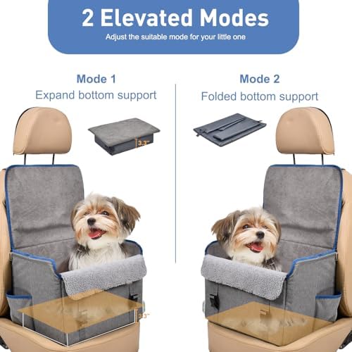Jespet Briefcase Shape Dog Car Seat, Portable Car Travel Bed - Image 4