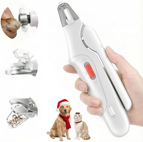 2-in-1 Dog & Cat Nail Clippers and Grinder with Catcher & 2 LED Lights by Unknown