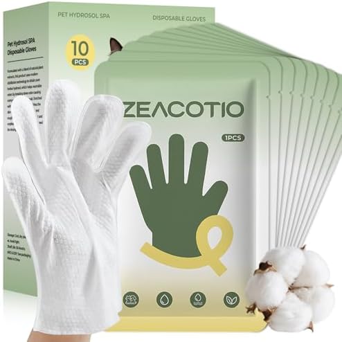 ZeaCotio Pet Wipes for Dogs and Cats, Gentle Grooming Wipes for Paws, Butt, Face and Coat, Deodorizing Dog Wipes for Daily Cleaning, Unscented Cat Wipes for Sensitive Skin by ZeaCotio