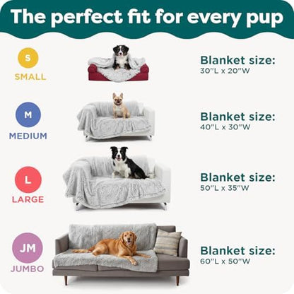 Furhaven Waterproof Throw Blanket for Dogs & Indoor Cats, Reversible Protective Pet Blanket, Extra Large, Long Faux Fur & Velvet, Gray - Image 6