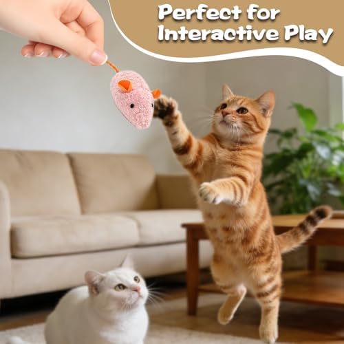 12 Pack Mouse Toys for Cats,Catnip Toy Mouse, Plush Mice Toys for Cats, Cat Nip Mice for Indoor Cat, Kitten Plushie Engaged Entertained Interactive Exercise Kicker Chew Fetch Toy (Value Bulk) - Image 6