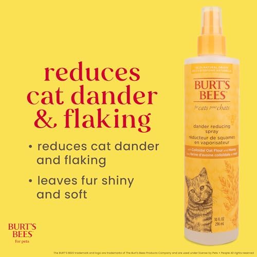 BURT'S BEES FOR PETS Cat Dander Reducing Spray, Oat & Honey, 10 Fl Oz - Image 2