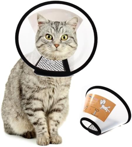 Plastic Pet Recovery Collars & Cones for Dogs and Cats After Surgery Adjustable Dog Neck Cone Surgical Elizabeth E-Collar Prevent Biting and Stop Licking Wound (XS) by QIYADIN
