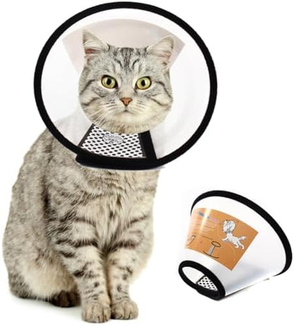 Plastic Pet Recovery Collars & Cones for Dogs and Cats After Surgery Adjustable Dog Neck Cone Surgical Elizabeth E-Collar Prevent Biting and Stop Licking Wound (XS) by QIYADIN