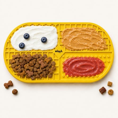 Ovalicious Slow Feeder Lick Mat for Cats & Dogs – Interactive & Dishwasher Safe | Kubi Pets by KubiPets