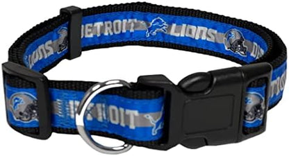 NFL PET Collar Detroit Lions Dog Collar, Small Football Team Collar for Dogs & Cats. A Shiny & Colorful Cat Collar & Dog Collar Licensed by The NFL by PETSFIRST