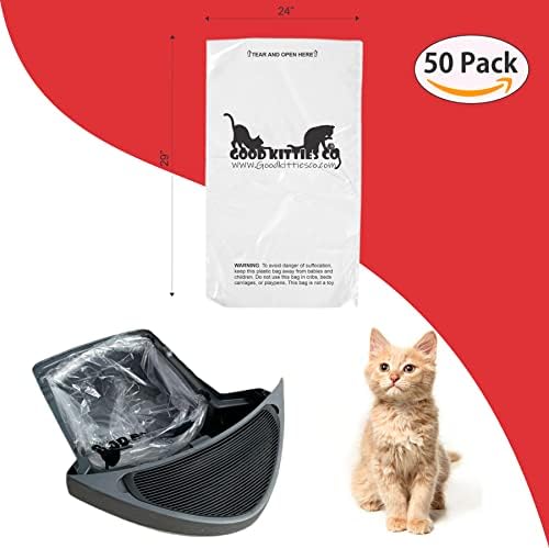 Good kitty CO Waste drawer liners compatible with Litter-Robot and SCOOPER YOUNG & SCOOPER LUXURY PRO (50 Count) - Image 2