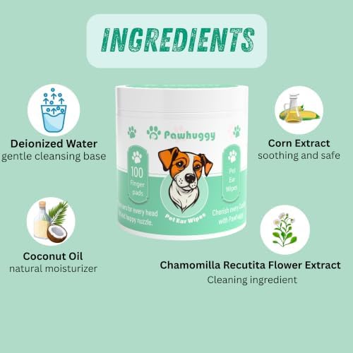 Dog Ear Cleaner - 100 Dog Ear Wipes for Dogs, Cats & Puppies - Image 6