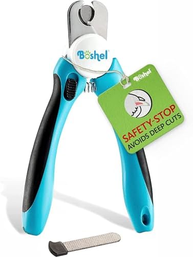 Boshel Large Dog Nail Clippers with Safety Guard to Avoid Over-Cutting Nails and Free Nail File, Razor Sharp Blades, Professional at Home Grooming by BOSHEL%C2%AE
