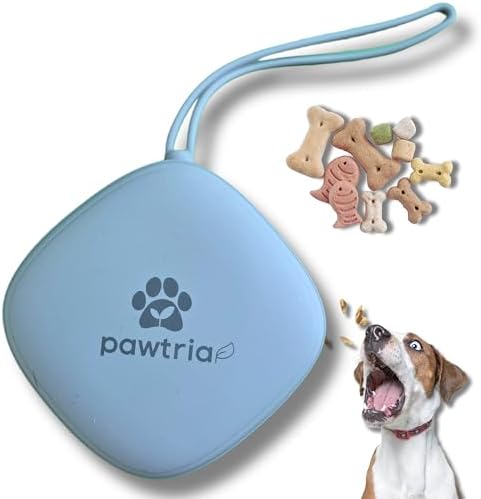 Pawtria BPA free Silicone Dog Treat Pouch, Matte Blue - Image 2
