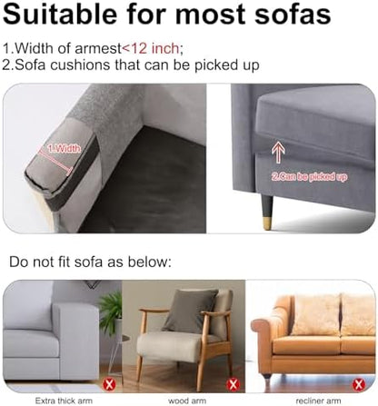 Cat Scratch Sofa Protector,Cat Scratching Couch Protector with 19.7''L*23.6''W Natural Sisal Cat Scratcher Mat for Protecting Couch Sofa Chair (Dark Grey/Right Hand) - Image 4