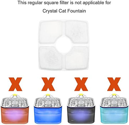 Wonder Creature Cubic Cat Fountain Filter Replacement, 8 Pack - Image 3