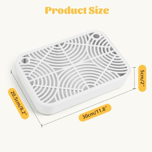 Cat Litter Box Ramp, Litter Box Step Mat with Filter Function for Self-Cleaning Cat Litter Box, Easy to Clean, Cats Pedal Step Stool Ideal for Kitten & Elderly Cats (White) - Image 3