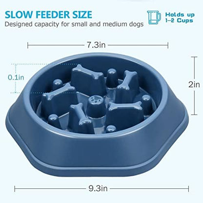 UPSKY Slow Feeder Dog Bowl Anti-Chocking Slower Feeding Pet Puzzle Bowls - Image 2