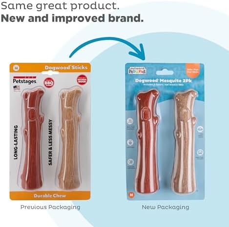 Dogwood Mesquite Stick Dog Chew Toy, Medium, 7.5", 2-Pack - Image 2