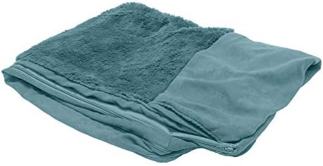 Furhaven Replacement Dog Bed Cover Plush & Suede Sofa-Style, Machine Washable - Deep Pool, Jumbo (X-Large) by FurHaven