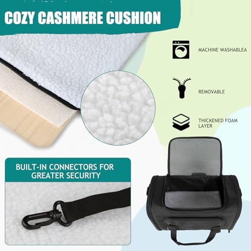 Top tasta Dog Cat Carrier Pet Carriers for Small Medium Large Cats Dogs Carrier Under 25 Lbs Soft Sided Small Puppy Dog Carrier Portable Foldable Dog Cat Travel Carrier （Black 20 * 13 * 13） - Image 4