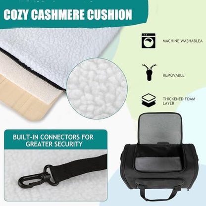 Top tasta Dog Cat Carrier Pet Carriers for Small Medium Large Cats Dogs Carrier Under 25 Lbs Soft Sided Small Puppy Dog Carrier Portable Foldable Dog Cat Travel Carrier （Black 20 * 13 * 13） - Image 4