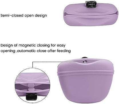 AUDWUD Silicone Dog Treat Pouch with Clicker Magnetic Closure Secure Clip - Image 3