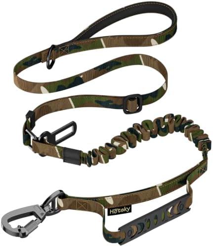 Hotsky Tactical Bungee Shock Absorbing No Pull Strong Dog Leash,CP,4-6FT by Hotsky