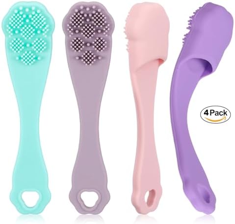 4 Pack Dog Finger Toothbrush Small Breed, Silicone Dog and Cat Finger Toothbrush Kit Food Grade, Easily Clean Teeth Dirt - Image 7