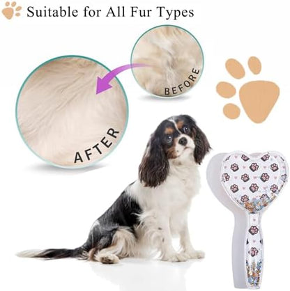 Small Soft Dog Grooming Brush, Pet Massage Hair Brush (Cute Paws) - Image 5