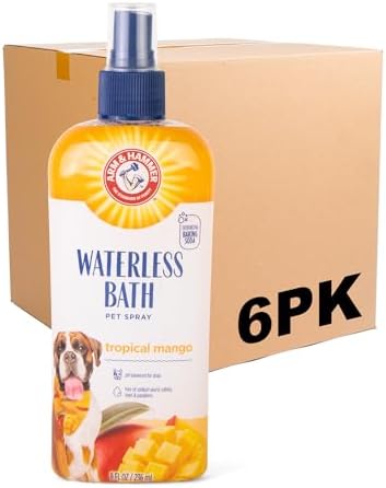 Arm & Hammer Deodorizing Waterless Dog Bath Spray, Mango, 8 Fl Oz, 6-Pk by ArmHammer