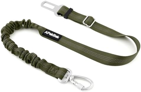 Dog Seat Belt for Car, Car Harness with Locking Aluminum Hook by Fortheloveofpets