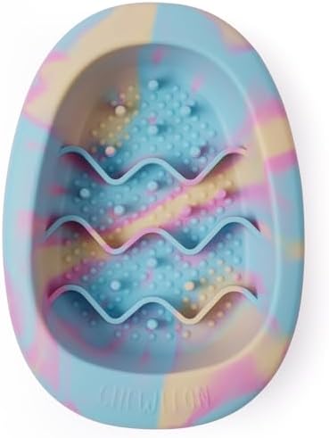CHEWFFON Dog & Cat Lick Mat Bowl with Suction Cups, Rainbow Small by CHEWFFON