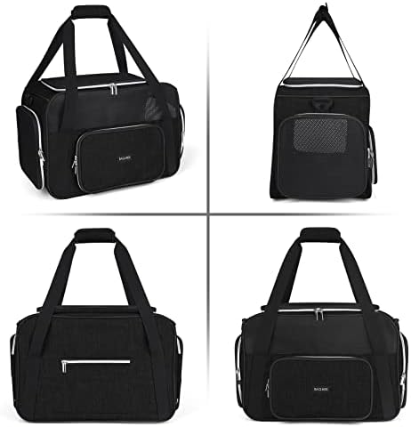 BAGLHER Pet Travel Carrier, Cat Carriers Dog Carrier for Small Medium Cats Dogs Puppies, Airline Approved Small Dog Carrier Soft Sided, Collapsible Puppy Carrier. Black - Image 4