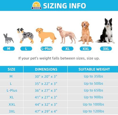 Sunheir Extra Large Orthopedic Dog Bed, XL Waterproof Dog Crate Bed 41" - Image 5
