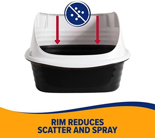 Arm & Hammer Rimmed Cat Litter Box with High Sides and Microban, Made in USA - Image 5