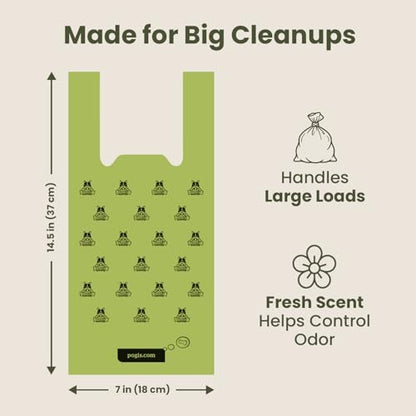 Pogi’s Dog Poop Bags with Handles – Extra-Thick, Leak-Proof, Large, Fresh Scent, 300-Count - Image 4
