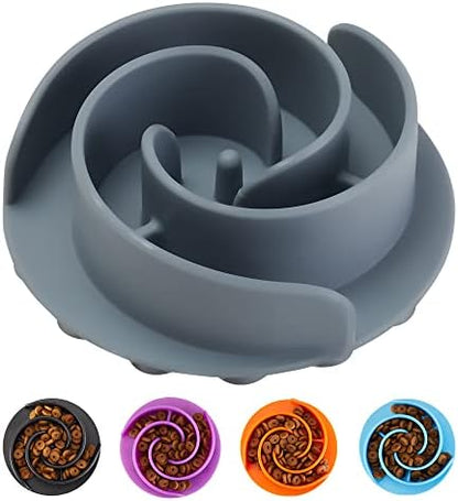 Slow Feeder Dog Bowls Insert, Animire Soft Silicone Slow Eating Food Bowl for Small, Medium and Large Dogs by Animire