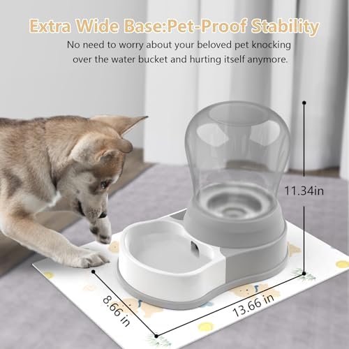 STALTWO 1 Gallon Automatic Dog Water Dispenser, Non-Slip Mat, BPA-Free - Image 3