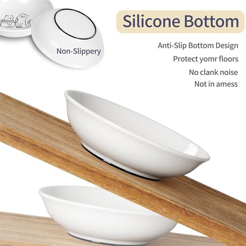 Non-Slip Cat Food Bowls, 6 Pack Whisker-Friendly Ceramic Bowls - Image 5