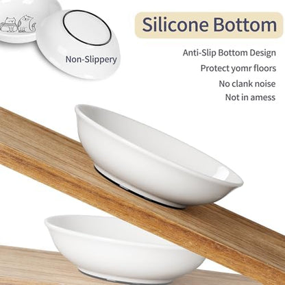 Non-Slip Cat Food Bowls, 6 Pack Whisker-Friendly Ceramic Bowls - Image 5