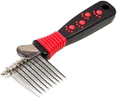 RYAN'S PET SUPPLIES Paw Brothers 9-Blade Dematting Tool for Dog Grooming, Professional Grade, Stainless Steel Blades, Comfort Grip, Gentle on Skin by ryanspetsupplies