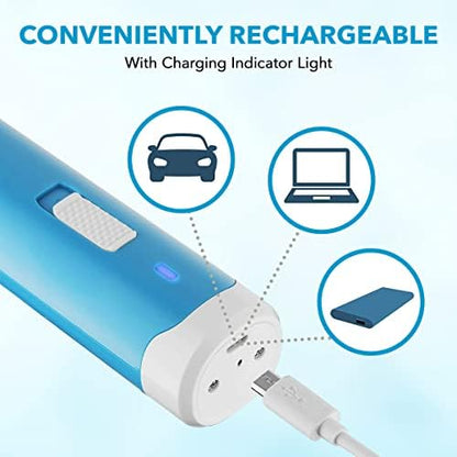 BOSHEL Dog Nail Grinder with 2-Speed Motor, Low Quiet Noise Electric Pet Trimmer for Safe Paw Grooming, Rechargeable and Portable Nail File for Large Dogs, Small Puppies and Cats - Image 6