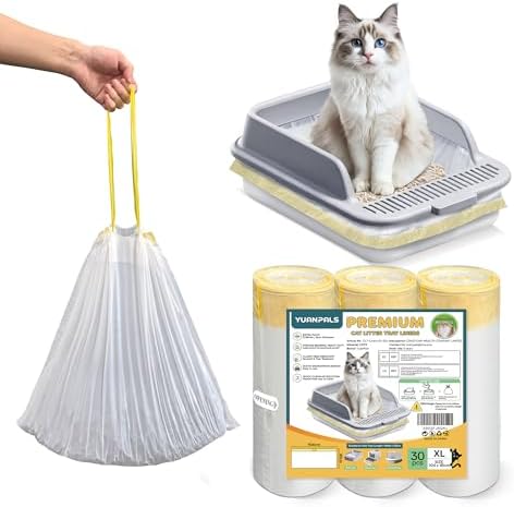 30pcs Cat Litter Tray Liners with Drawstrings-104x45CM by YuanPalsLoveUnleashed