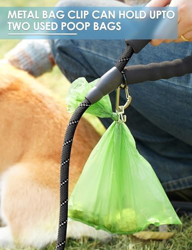 Gobeigo Dog Poop Bag Holder with Used Waste Bag Carrier(Navy Blue) - Image 6