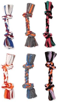 Mammoth Pet Products Flossy Chews Cottonblend Color Rope e, Mini, 6-Inch, MultiColored (20000V) - Image 4