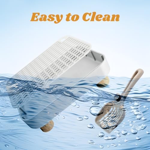 Cat Litter Box Step Ramp, Anti-Tracking Litter Catcher with Scoop - Image 7