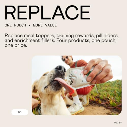 Rigby Organic Dog Treats, Grass-Fed Beef Lickable Squeeze Pouches - an Everyday Treat with 4 Real Ingredients - Meal Topper, Training, Lick Mats, Pill Time, Enrichment - 63 Calories, 6 Pack - Image 6