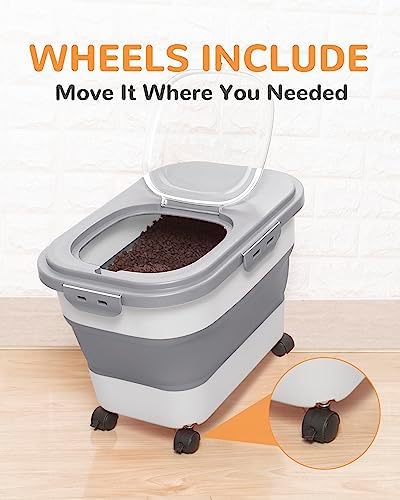 20-23 Lbs Dog Food Storage Container,Collapsible Dog Food Container - Image 6