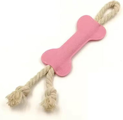6 -Pack Count Dog Rope Toy with Bone Shape, Cotton Rope Tug Toy, Durable Chew Toy, Multiple Colors Available from
