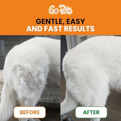 GoPets Self-Cleaning Slicker Brush for Dogs & Cats, Deshedding & Dematting - Image 2