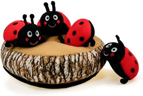 Hide and Seek Dog Toys, Multi-Purpose Interactive Squeaky Toys with Detachable Non-Slip Base, Treat Dispensing & Flying Disc Fetch, Enrichment Toys for Small Medium Large Dogs by YOUBEMAGIC